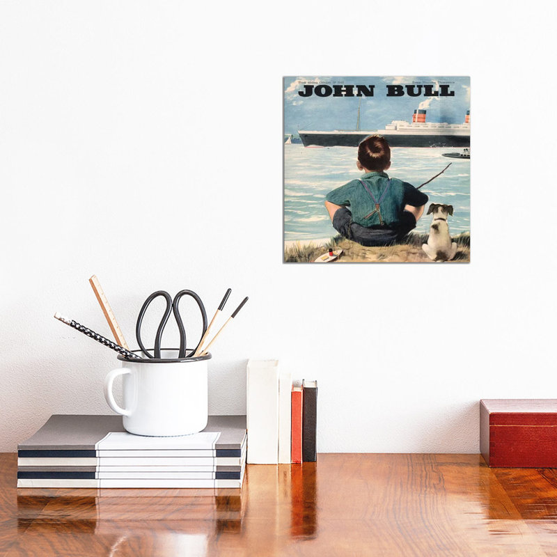 1946 John Bull Magazine Cover 1 Piece Wall Art on Canvas, 30.48 cm H x 30.48 cm W, Canvas