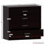 Maybery 3 Piece Bedroom Set (3 Drawer Bedside Chest, 4 Drawer Chest, 3 Door 2 Drawer Mirrored Wardrobe), (5)-890962875