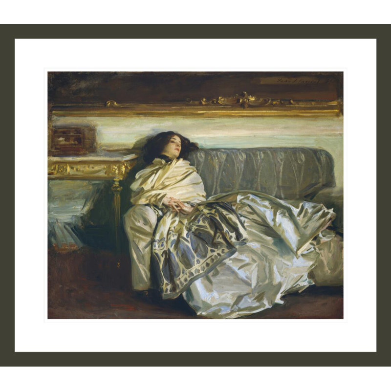 «Nonchaloir (Repose)» par John Singer Sargent, impression giclée encadrée, H 23,5 po x l 26,84 po