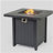 28-inch Iron Square Propane Fire Pit Table