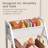 3-Tier Storage Stand & 12 Fixed Hooks, Visible Backpack Storage, Space,Saving Bag Organizer Rack For Home, Closet