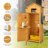 6 ft. W x 2 ft. D Solid Wood Vertical Tool Shed