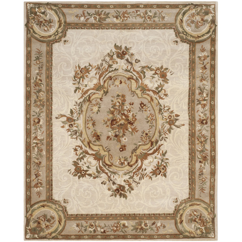Atlasburg Hand Tufted Wool Oriental Rug, Rectangle 9'6" x 13'6"