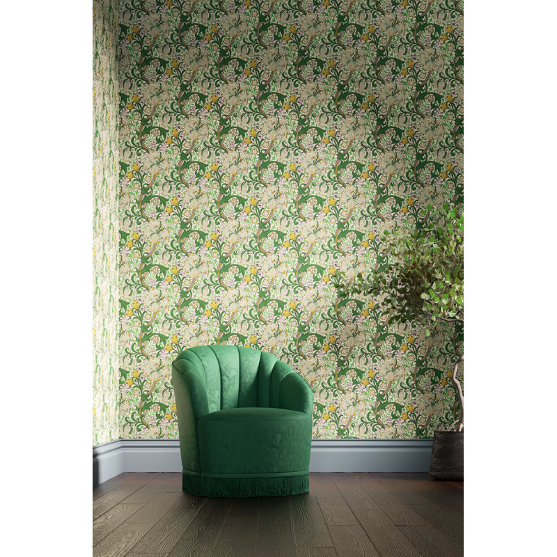 Golden Lily Wallpaper, Secret Garden