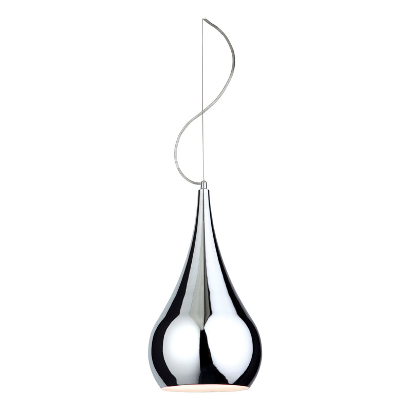 JASMIN 1 - Light Chrome Teardrop Pendant
