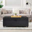 Grand repose-pieds de rangement avec roulettes Modern-112659839