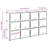 vidaXL Storage Cube Organizer Black Polypropylene Large Modular