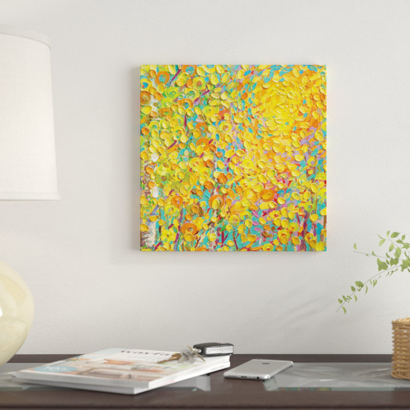 «YM 099» par Iris Scott, reproduction d'art graphique sur toile, H 26 po x l 26 po x P 1,5 po, Toile tendue, Pas de tapis