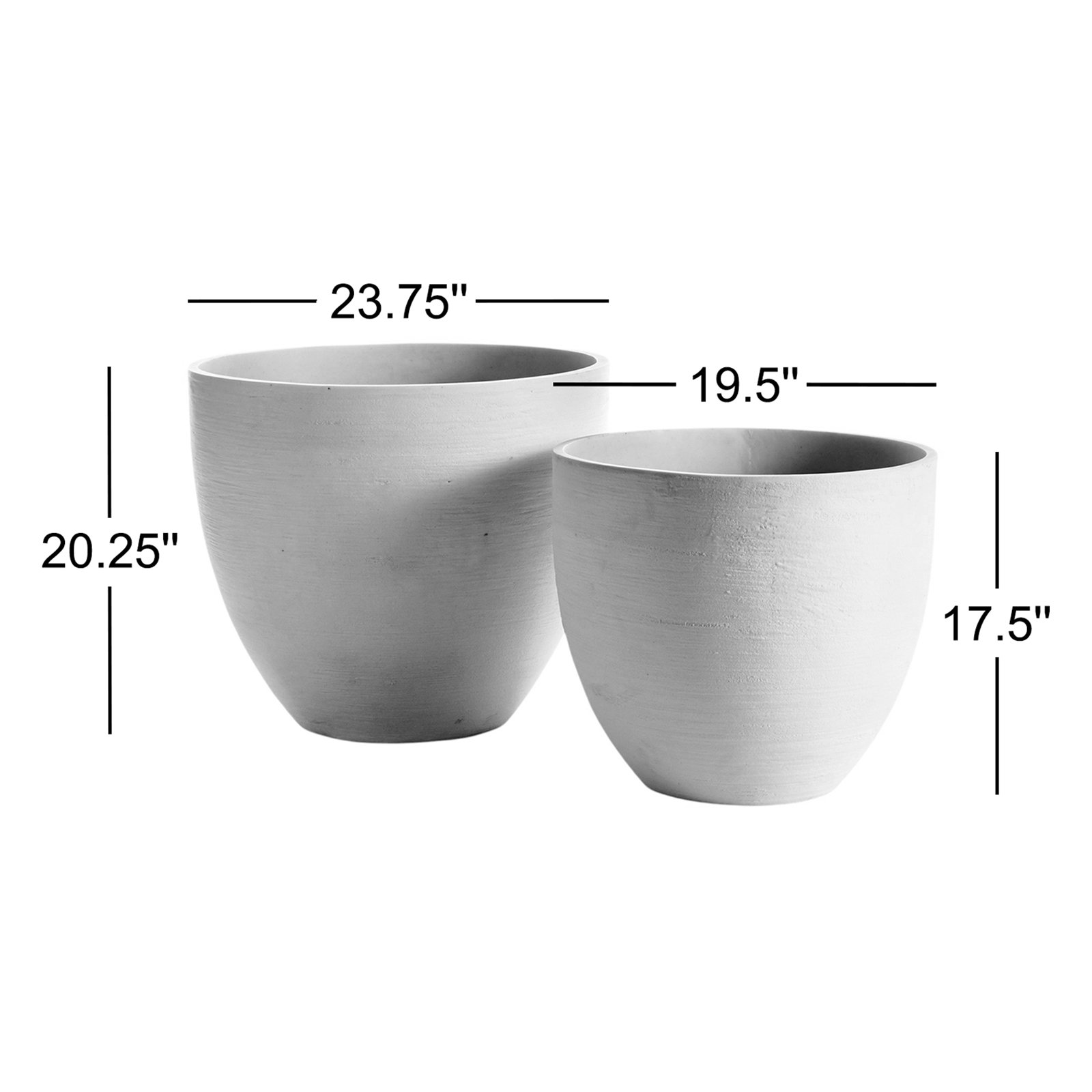 Kamber Fibrestone Malibu Tapered Pots
