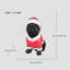 Statue de Noël carlin de Noël en tenue de père Noël (pile incluse)-1361623766