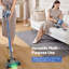 Aspirateur balai sans fil 300W, aspirateur léger 50kpa pour poils d'animaux, planchers durs et tapis