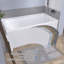 Baignoire de trempage contemporaine en alcôve en acrylique 60 "x 32" avec tablier de coin blanc-100865213