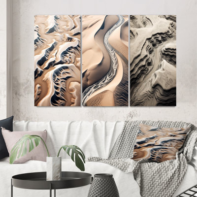 «Eernal Dunes Desert Rivers», 3 pièces