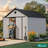 8x10 Ft Outdoor Storage Shed With Windows