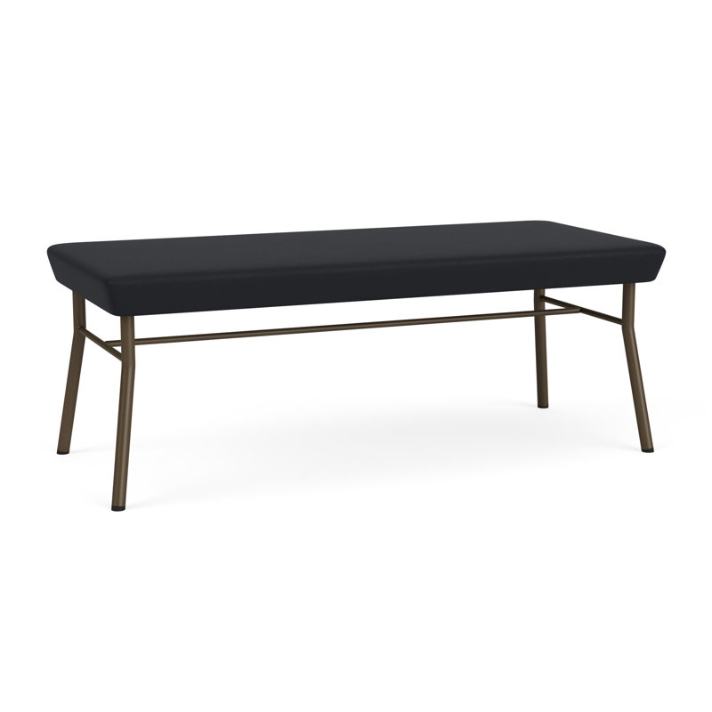 Banc en métal 2 places Chat, Bronze, Noir Modena