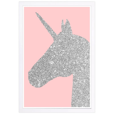 " Glitter Unicorn Pink " by Oliver Gal