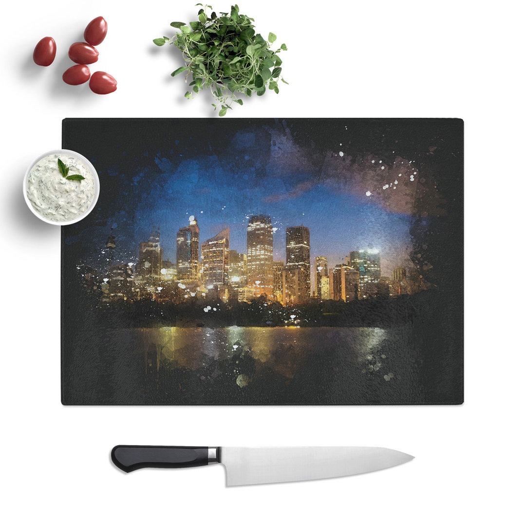 Sydney Skyline Vol.2 Paint Splash Chopping Board