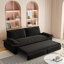 73.2" Queen Pull Out Sofa Bed,3-in-1 Convertible Sleeper Sofa,multi-functional Velvet Loveseat Bed,black