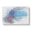 Pink and Blue Jellyfish in Abstract - Wrapped Canvas Drawing - Wrapped Canvas-55339742