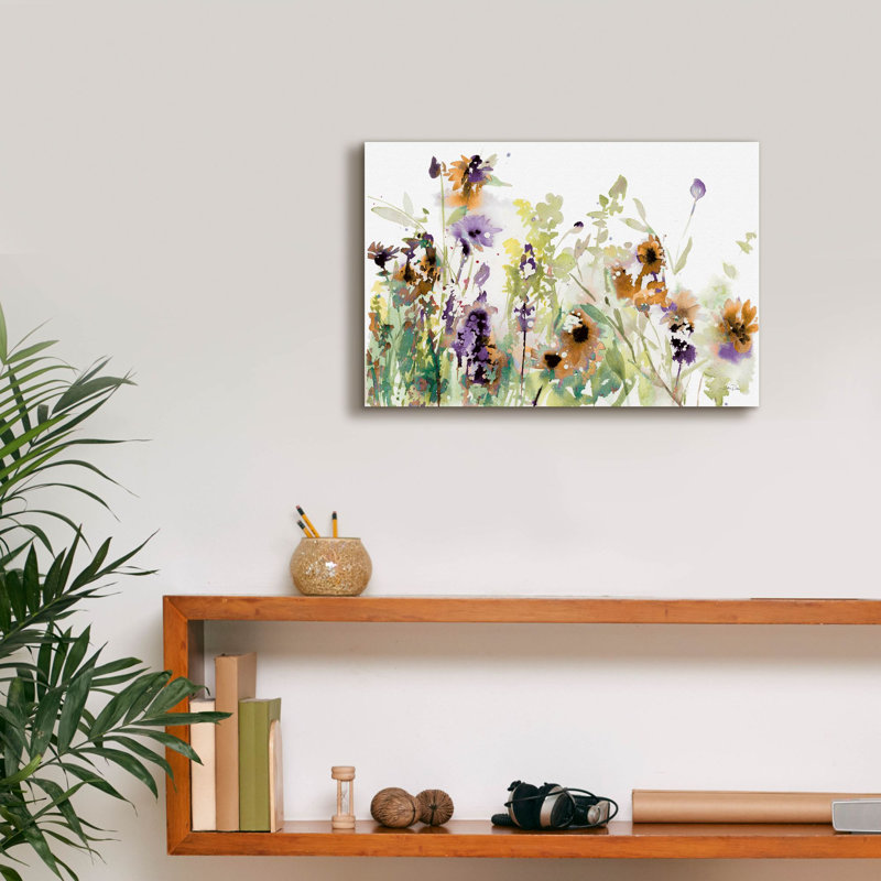 Art mural sur toile Epic Graffiti «Autumn Meadow Flowers» par Katrina Pete, H 12 po x l 18 po x P 0,75 po