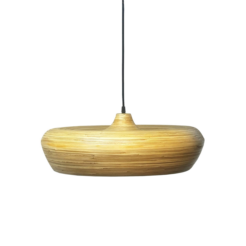 Luminaire suspendu en forme de dôme naturel à 1 lumière Cardae