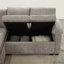Canapé d'angle modulaire en L 97 po avec siège et repose-pieds de rangement en L 97 po, canapé d'angle en chenille avec 7 sièges et 2 coussins pour le salon-460233832