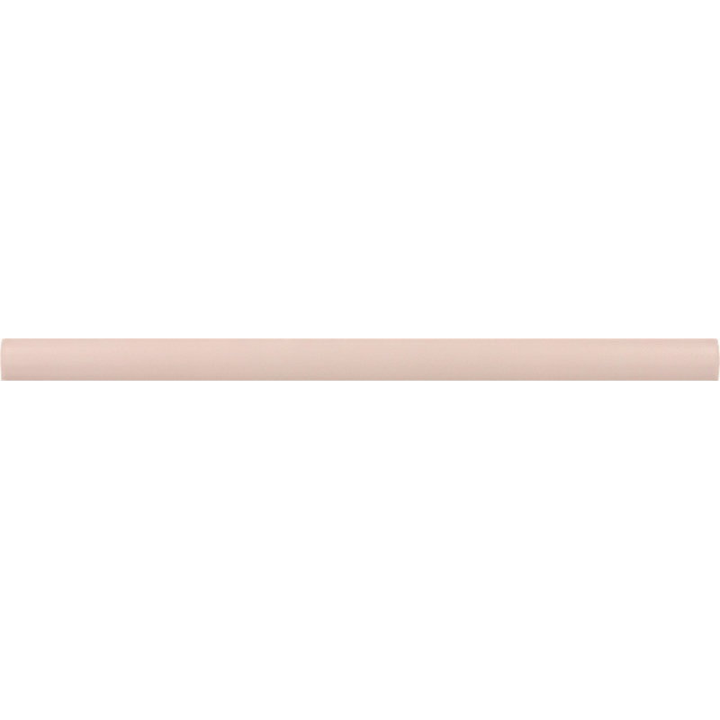 Arte 7.87'' L x 0.47'' W Ceramic Round Tile Trim, Matte Pink