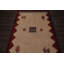 Tapis de zone en laine noué la gabbeh beige 4 pi x 6 po one-of-kind main Southwestern