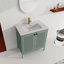 Meuble-lavabo autoportant de 30 po avec lavabo en céramique