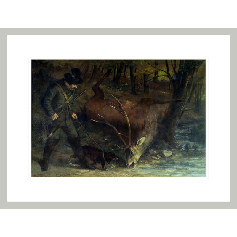 La mort du cerf par impression giclée encadrée, 16,56 po H x 21,75 po L