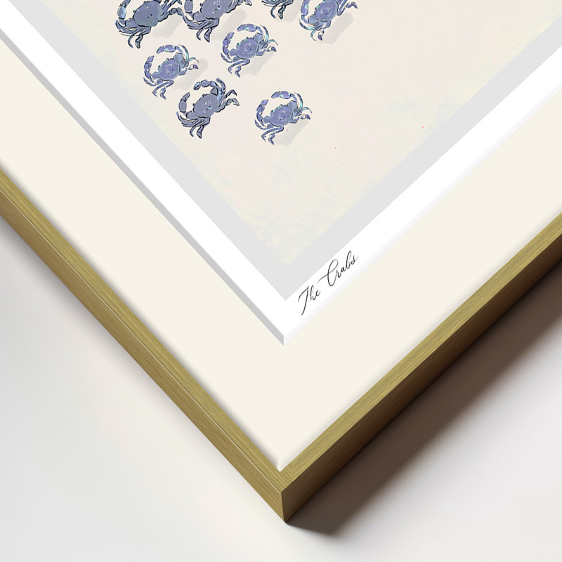 The Crabs, 36" H x  48" W, Gold