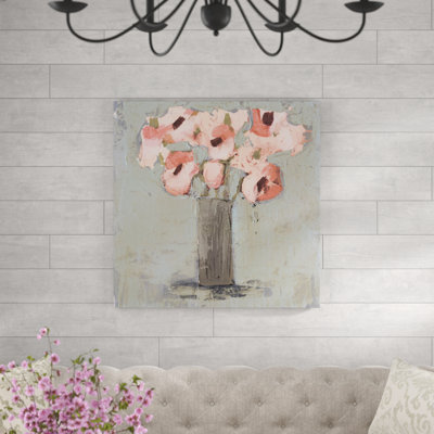 Pale Rustic Bouquet I 1 Piece Wrapped Canvas Painting