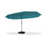 Parasol de 14 pieds double face avec base et lumières solaires Parasol de marché extérieur avec manivelle Parasol rectangulaire pour terrasse de jardin-1529095284