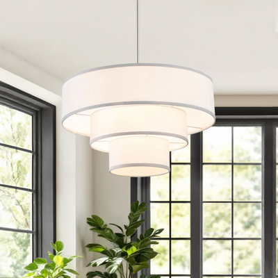Aasim 5-Light Dimmable Drum Chandelier