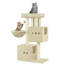 Cat Tree, 98 cm Tower, Sisal Scratching Post, Cats Tower for Indoor, Multi-Level Stable Cat Tree with Cats House, 2 Caves, Pompoms -863392135