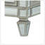 Commode à finition miroir Varian