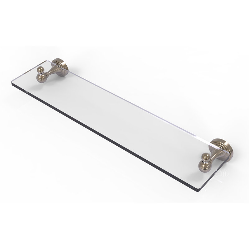 Godin Industrial Pipe Shelves, Antique Pewter, 22 Inch