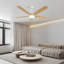 Modern Wooden LED Ceiling Fan Light With Remote