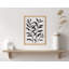 Art mural floral noir et blanc-366318414-366318402