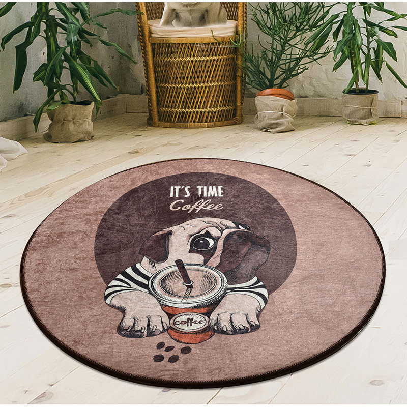 Round Beckham Shag 100cm X 100cm Area Rug