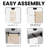 Paneled Solid Wood Unfinished Barn Door with Installation Hardware Kit-92686980