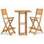 Ensemble de bar en bois massif avec tabourets