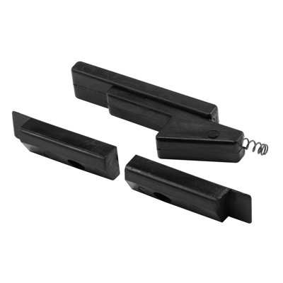 Single Hung Window Latch, Plastic, Black, 2-1/8 in.