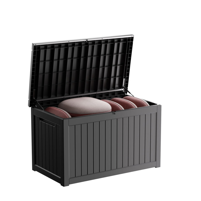Coffre de terrasse verrouillable résistant à l'eau WFX Utility ™ 230 gallons, Noir