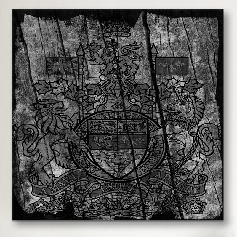 #3 sur toile, "revêtements de l’accoudoirs canada", H 18 po x l 18 po x P 0,75 po