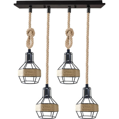 4 - Light Black Kitchen Island Pendant