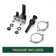 Modern Two Hole Centerset 4" 2-handle Bathroom Faucet with Pop Up Drain Assembly