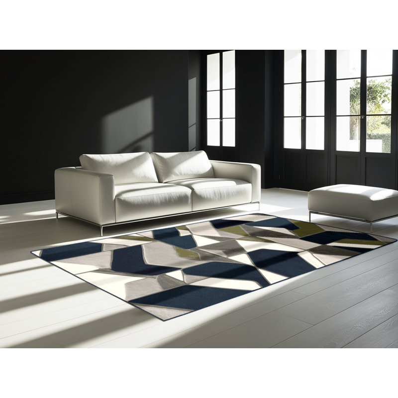 Cosmic Flares Rug, Square 4'