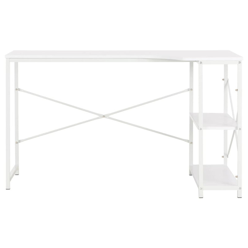 Bureau d'ordinateur 47,2 po x 28,3 po x 27,6 po, Blanc