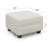 Buckleton Linen & Velvet Upholstered Storage Ottoman, Footstool of Sectional Sofa-1951935198